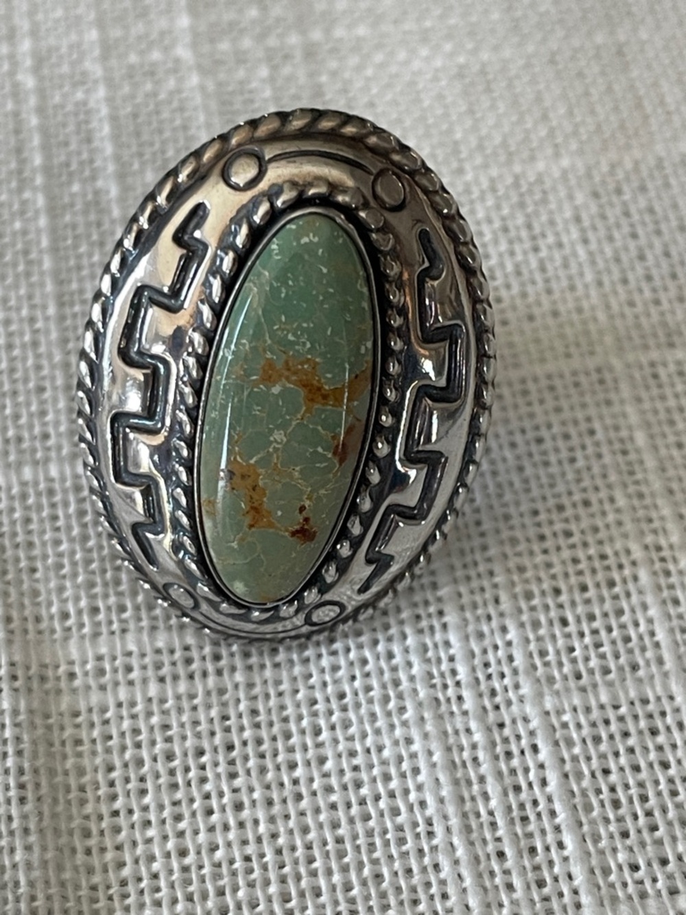 Carolyn Pollack Relios Co. sterling turquoise ring size 6.5
